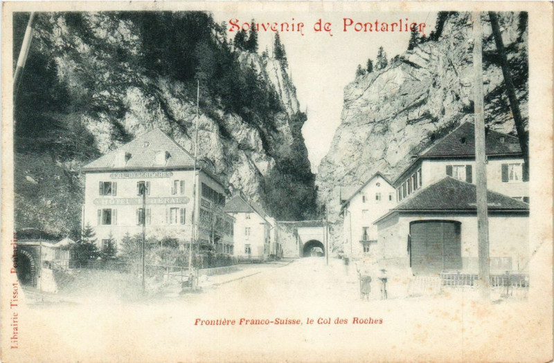 Carte postale ancienne Souvenir de Pontarlier à Pontarlier