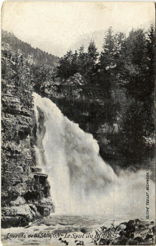 Carte postale ancienne Environs de Besancon - Le Saut du Doubs à Besançon
