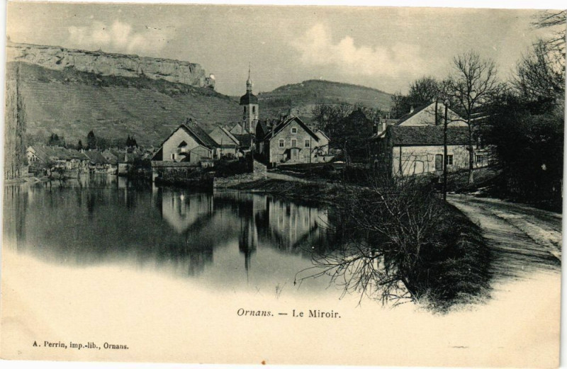 Carte postale ancienne Ornans - Le Miroir à Ornans