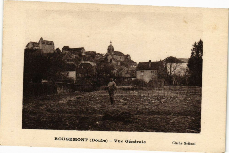 Carte postale ancienne Rougemont - Vue Générale à Rougemont