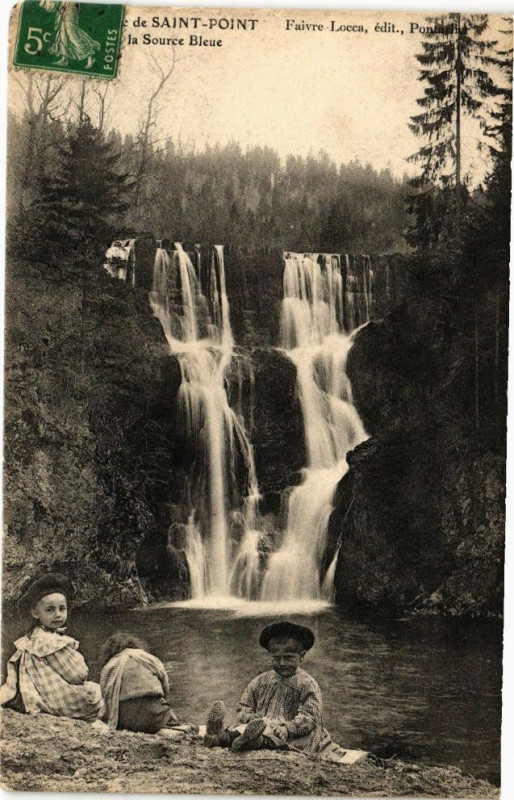 Carte postale ancienne Saint-Point - Source Bleue