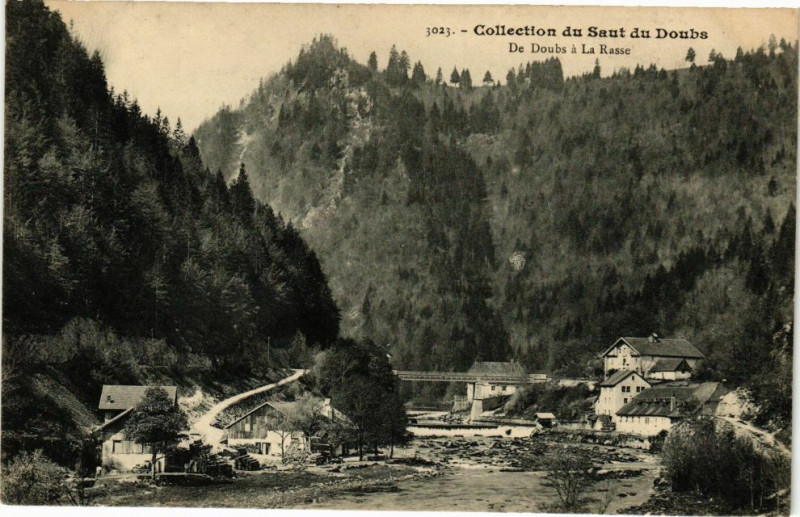 Carte postale ancienne Collection du Saut du Doubs-de-Doubs a la Rasse à Doubs