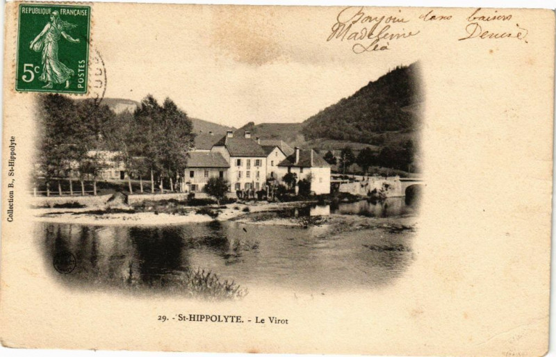 Carte postale ancienne Saint-Hippolyte - Le Virot à Saint-Hippolyte