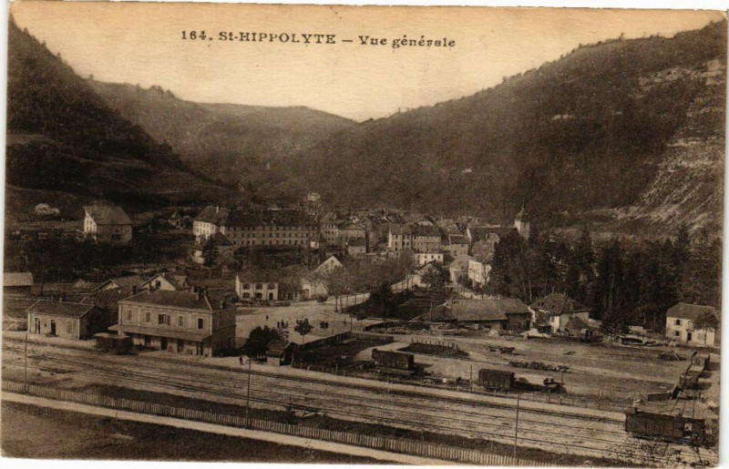 Carte postale ancienne Saint-Hippolyte - Vue générale à Saint-Hippolyte