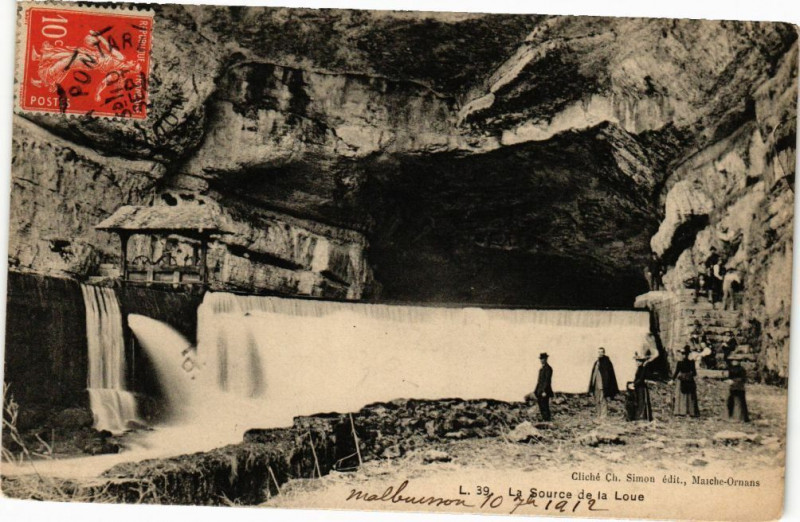 Carte postale ancienne La Source de la Loue
