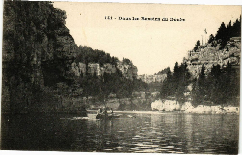 Carte postale ancienne Dans les Bassins du Doubs à Doubs