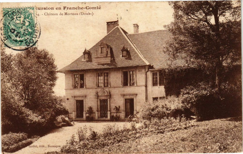 Carte postale ancienne Excursion en Franche-Comté - Chateau de Montreau