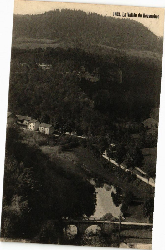 Carte postale ancienne La Vallée du Dessoubre