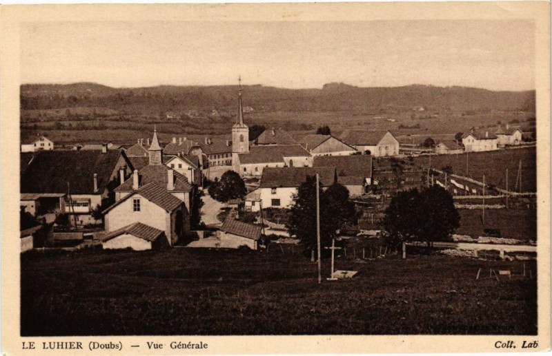 Carte postale ancienne Le Luhier - Vue Générale au Luhier