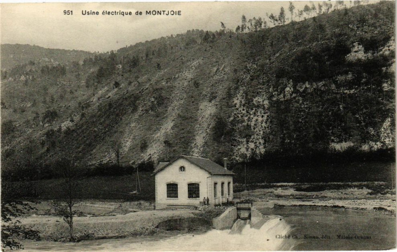 Carte postale ancienne Usine électrique de Montjoie