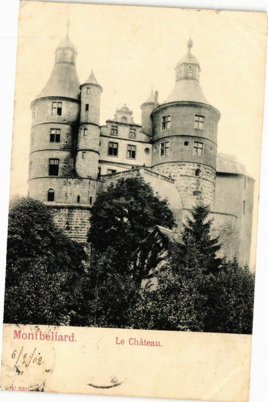 Carte postale ancienne Montbeliard - Le Chateau à Montbéliard
