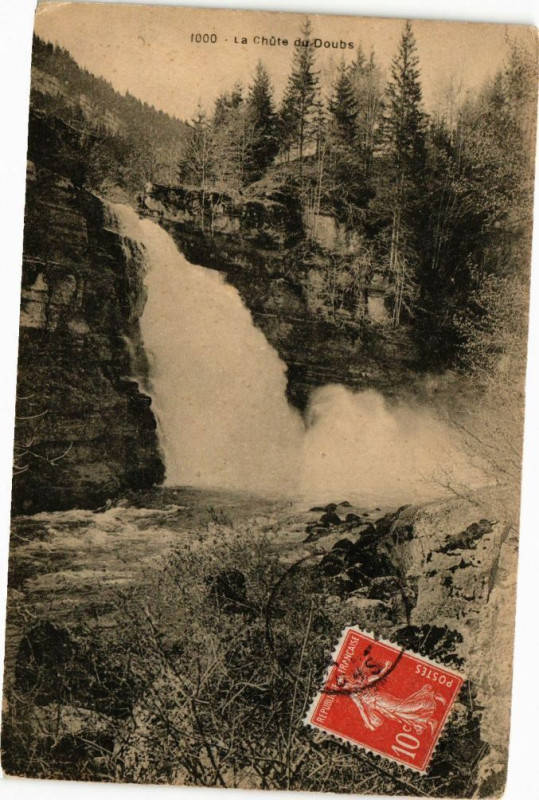 Carte postale ancienne La Chute du Doubs à Doubs