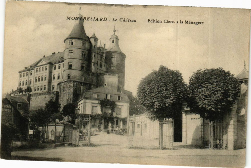 Carte postale ancienne Montbeliard - Le Chateau à Montbéliard