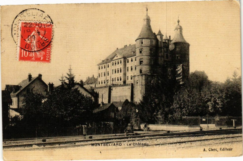 Carte postale ancienne Montbeliard - Le Chateau à Montbéliard