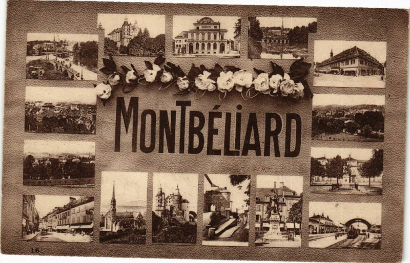 Carte postale ancienne Montbeliard à Montbéliard