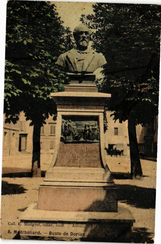Carte postale ancienne Montbeliard - Buste de Dorian à Montbéliard