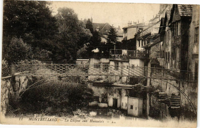 Carte postale ancienne Montbeliard - La Luzine aux Hiusselets à Montbéliard