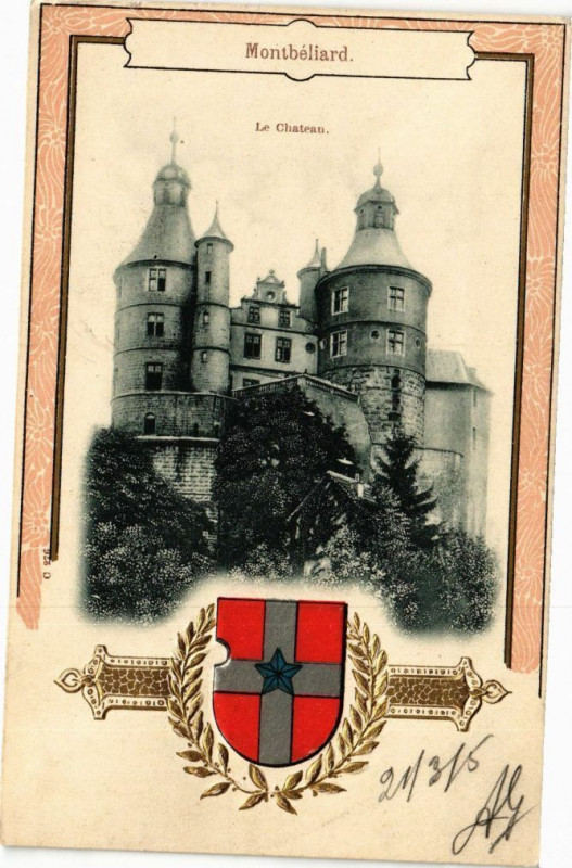Carte postale ancienne Montbeliard - Le Chateau (21/3/05) à Montbéliard