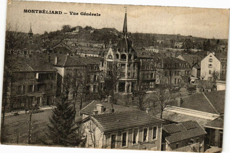 Carte postale ancienne Montbeliard - Vue Générale à Montbéliard