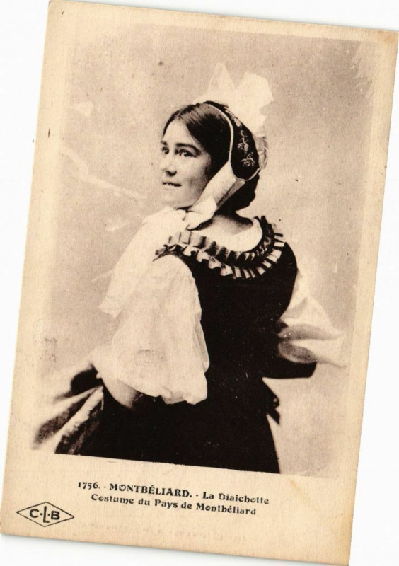 Carte postale ancienne Montbeliard - La Diaichotte Costume du Pays de Montbeliard à Montbéliard