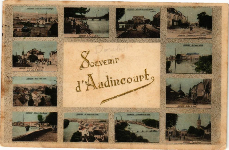 Carte postale ancienne Souvenir d'Audincourt à Audincourt