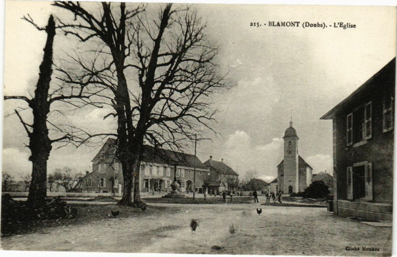 Carte postale ancienne Blamont - L'Eglise à Blamont