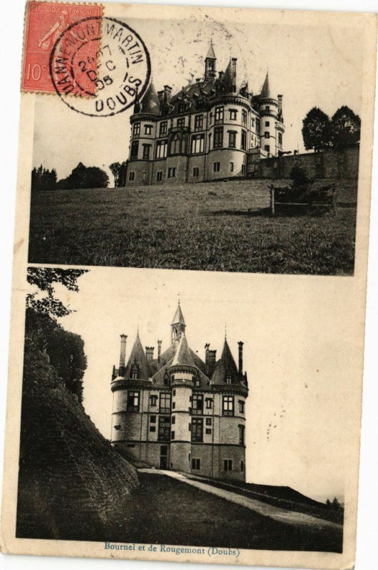 Carte postale ancienne Bournel et de Rougemont à Rougemont