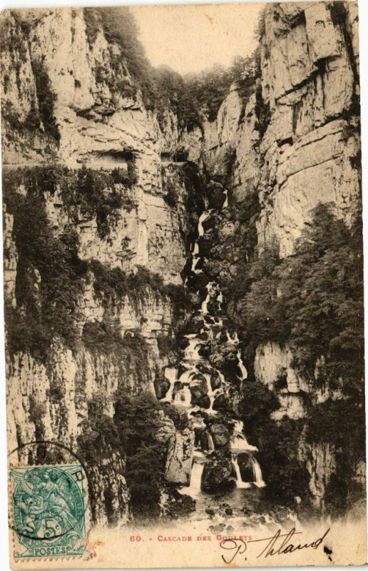 Carte postale ancienne Cascade des Goulets
