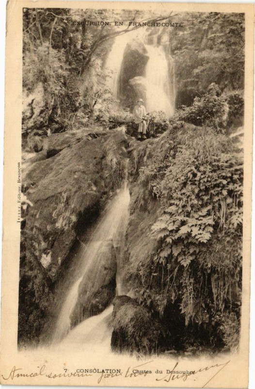 Carte postale ancienne Consolation - Chutes du Dessoubre