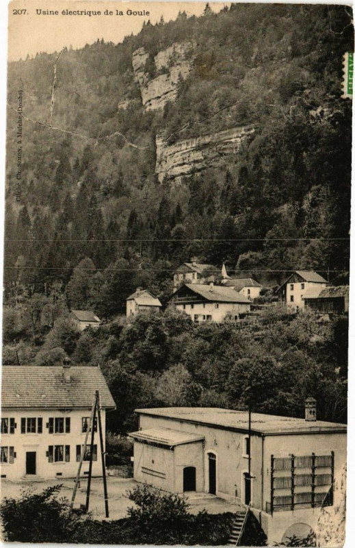 Carte postale ancienne Usine électrique de la Goule