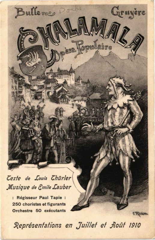 Carte postale ancienne Chalamala - Opéra populaire à Laire