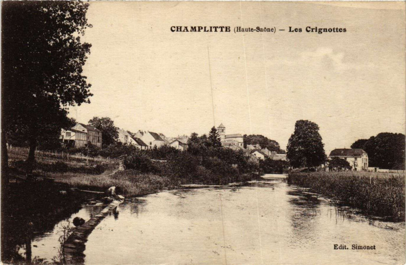 Carte postale ancienne Champlitte - Les Crignottes à Champlitte