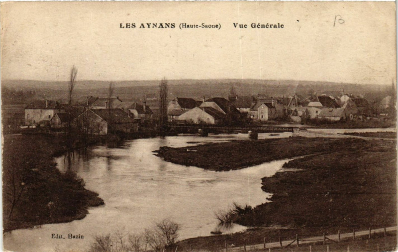 Carte postale ancienne Les Aynans - Vue générale aux Aynans
