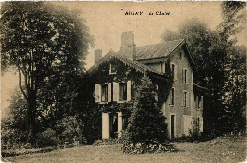 Carte postale ancienne Rigny - Le Chalet à Rigny