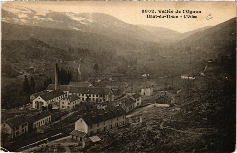 Carte postale ancienne Haut-du-Them - L'Usine - Vallée de l'Ognon