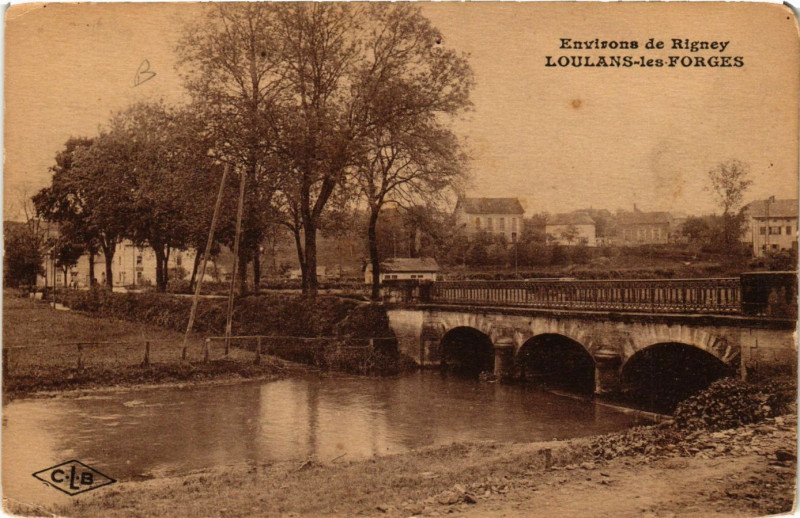 Carte postale ancienne Loulans-les-Forges - Scene - Env. de Rigney