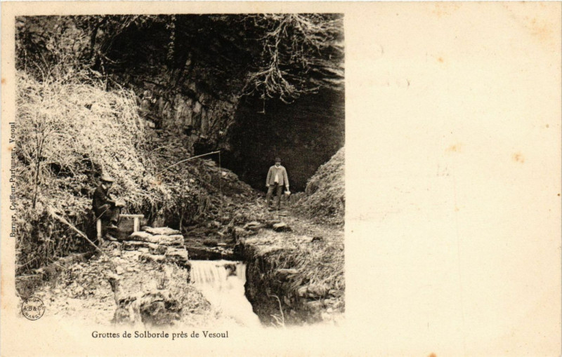 Carte postale ancienne Vesoul - Grottes de Solborde pres de Vesoul à Vesoul