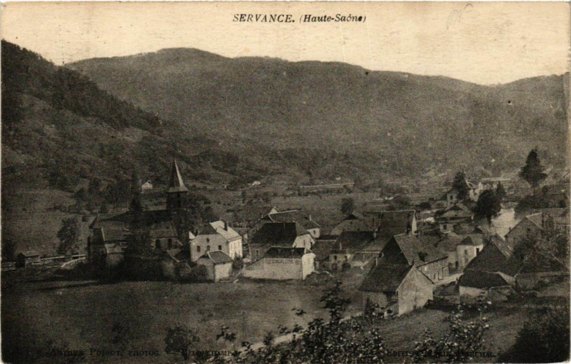 Carte postale ancienne Servance - Vue générale