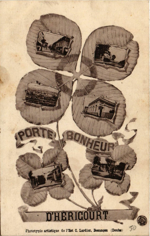 Carte postale ancienne Hericourt - Scenes - Porte Bonheur d'Hericourt à Héricourt