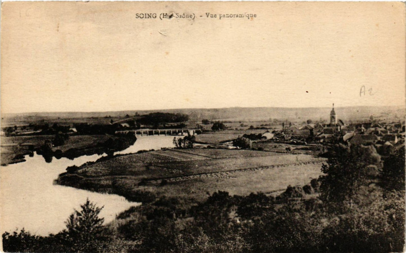 Carte postale ancienne Soing - Vue Panoramique