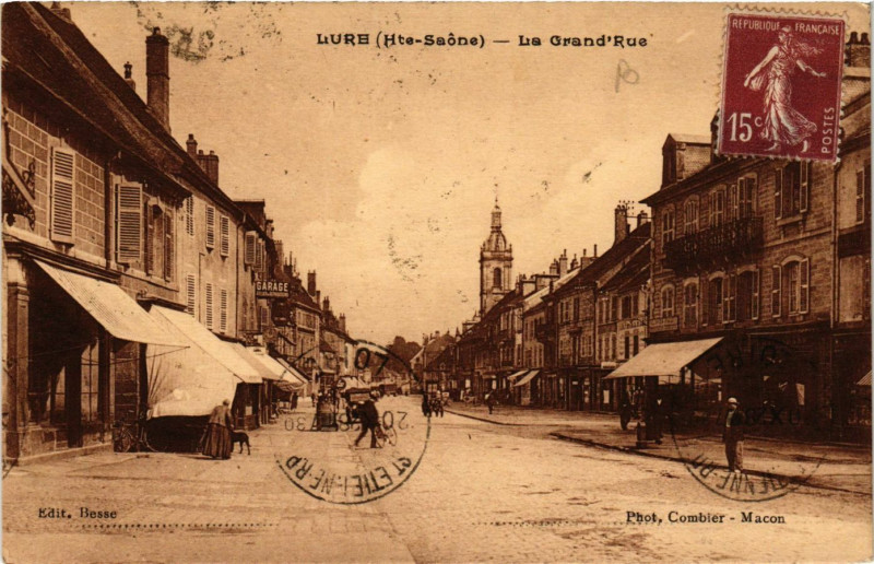 Carte postale ancienne Lure - La Grand'Rue à Lure