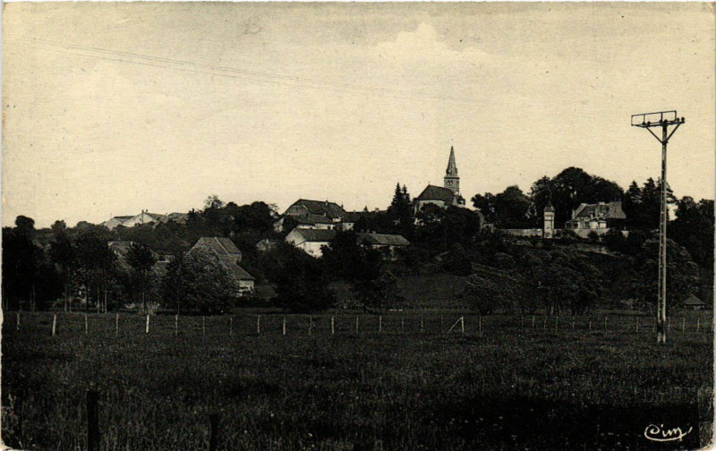 Carte postale ancienne Mont-le-Franois - Vue générale