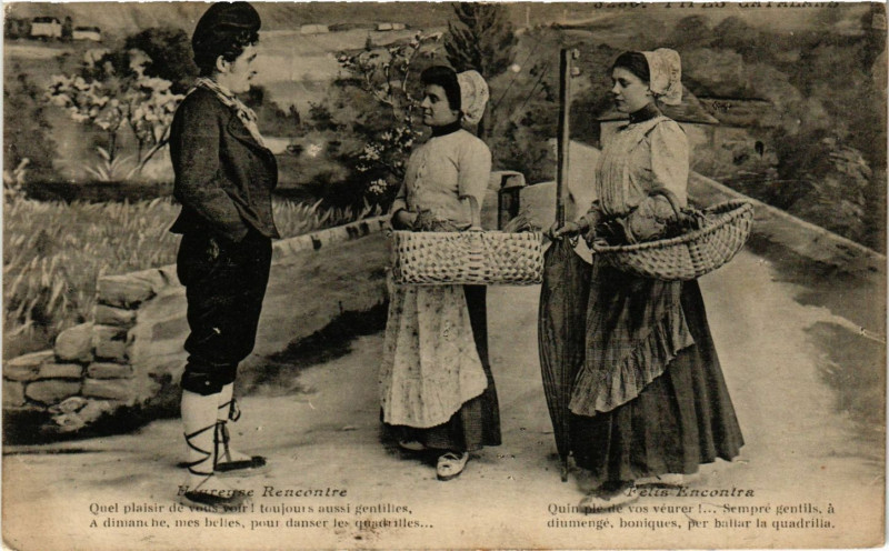 Carte postale ancienne Folklore - Types