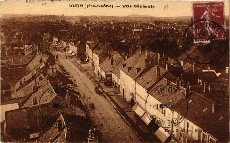 Carte postale ancienne Lure - Vue générale à Lure