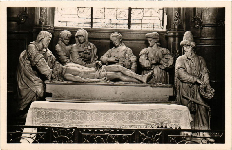 Carte postale ancienne Vesoul - Mise au Tombeau à Vesoul