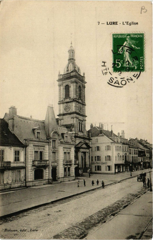 Carte postale ancienne Lure - Eglise à Lure