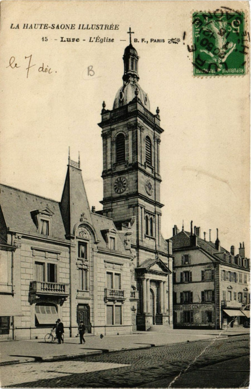 Carte postale ancienne Lure - Eglise à Lure