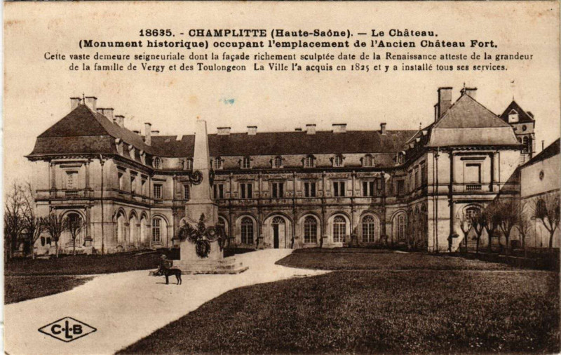 Carte postale ancienne Champlitte - Le Chateau à Champlitte