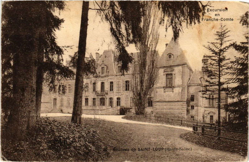 Carte postale ancienne Saint-Loup-sur-Semouse - Chateau de Saint-Loup à Saint-Loup-sur-Semouse