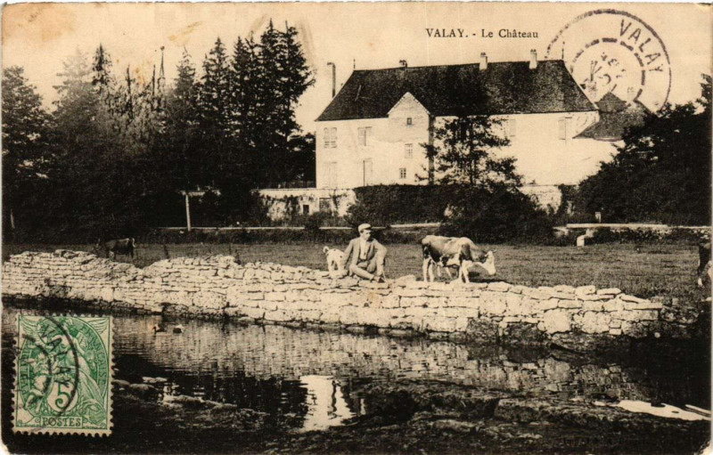 Carte postale ancienne Valay - Le Chateau à Valay